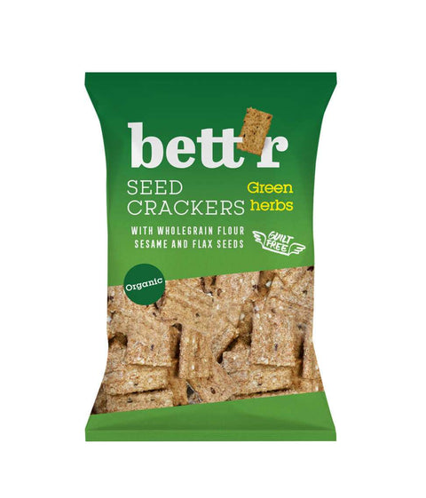 Crackers BIO cu semințe și ierburi aromatice