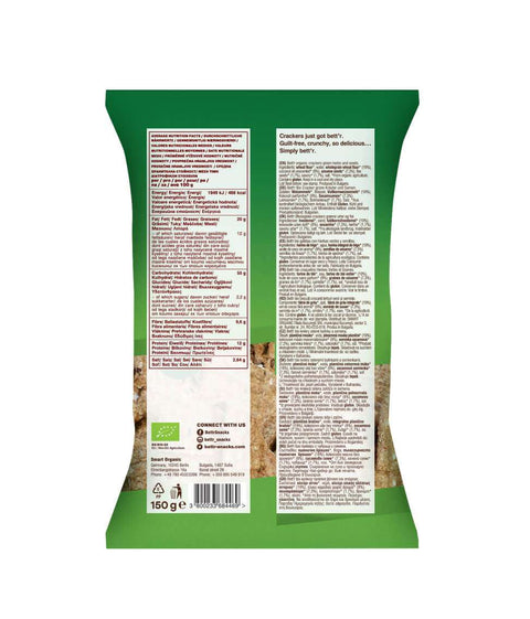 Crackers BIO cu semințe și ierburi aromatice