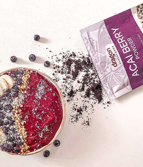 Pulbere BIO de Acai Berry Liofilizată, Dragon Superfoods (75g)