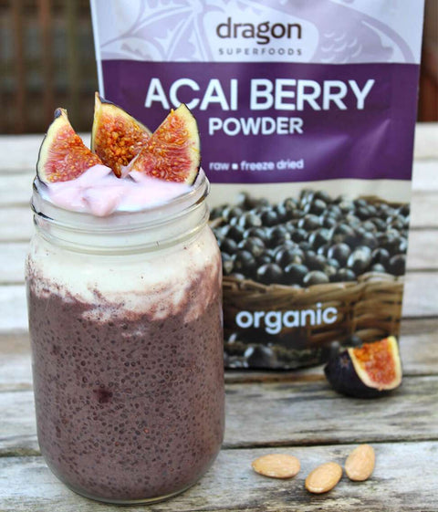 Pulbere BIO de Acai Berry Liofilizată, Dragon Superfoods (75g)