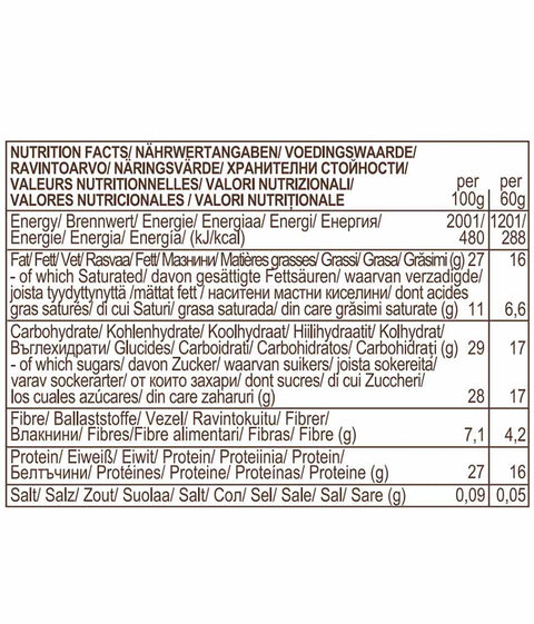Baton BIO proteic cu chipsuri de ciocolată și vanilie