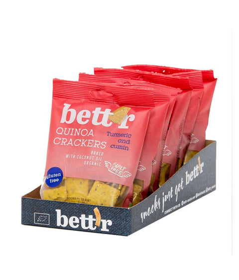 Crackers BIO cu quinoa, turmeric și chimion