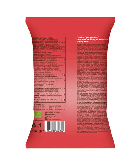 Crackers BIO cu quinoa, turmeric și chimion