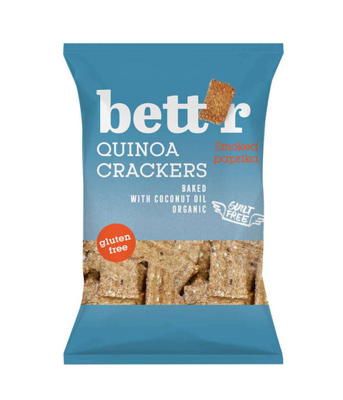 Crackers BIO cu quinoa și boia afumată