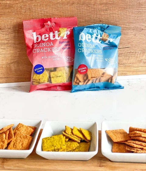 Crackers BIO cu quinoa și boia afumată