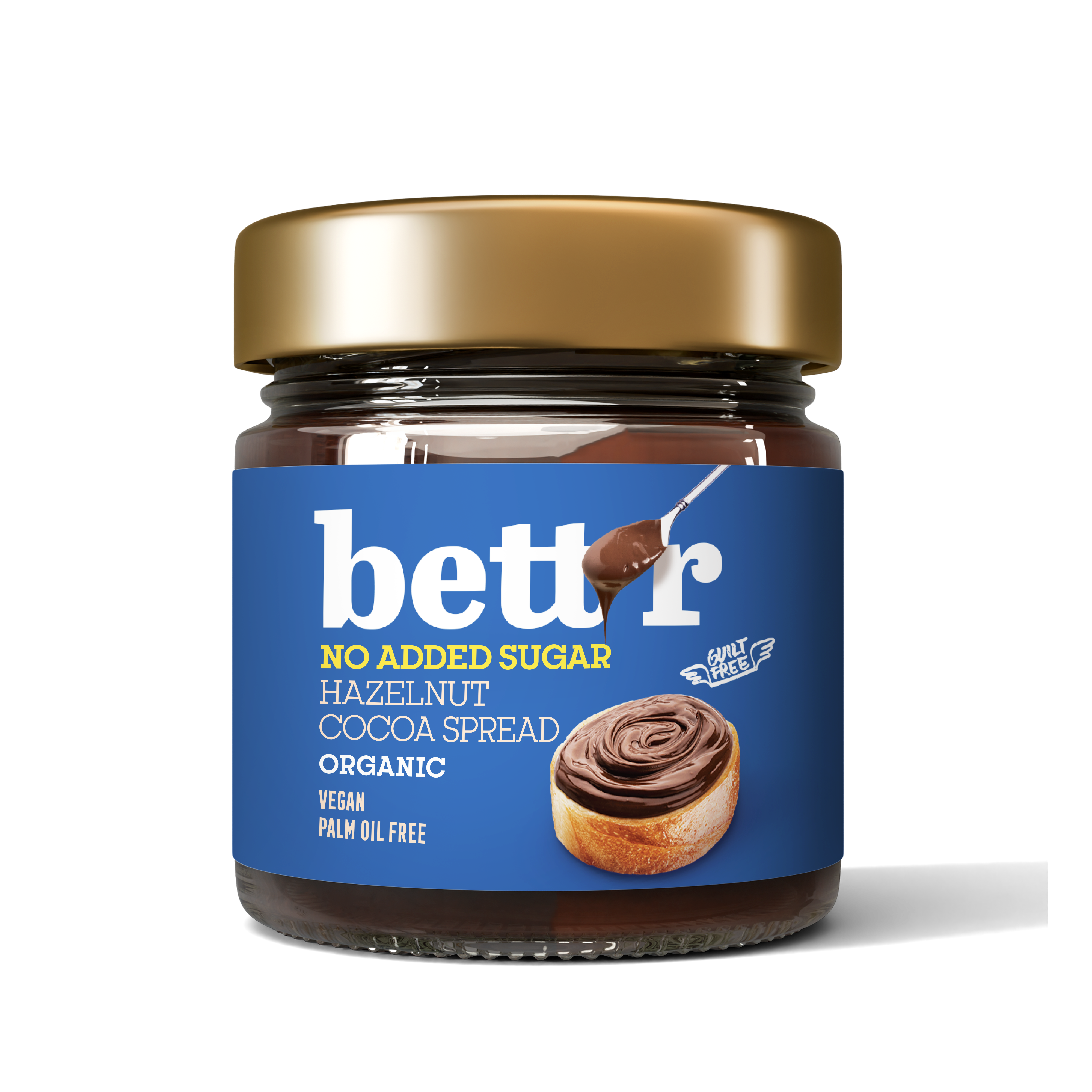 Cremă BIO cu alune și cacao Bett'r, fără zahăr adăugat – Bettr
