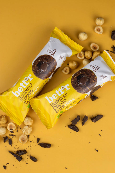 Biluțe BIO cu umplutură de alune și cacao