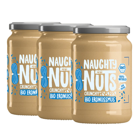 Unt de arahide BIO cu textură crocantă – 100% natural