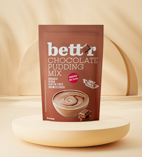 Mix BIO pentru budincă de ciocolată – fără zahăr, fără gluten