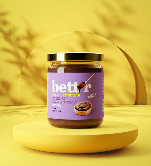 Cremă tartinabilă BIO cu alune și cacao – fără zahăr adăugat