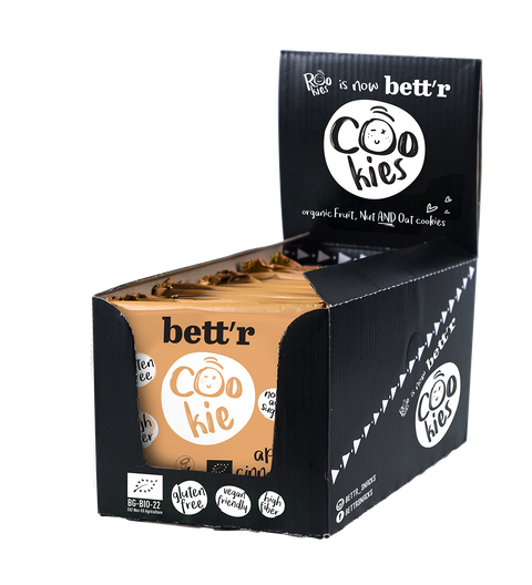 Biscuit BIO cu măr și scorțișoară, Bett'r, 40 g