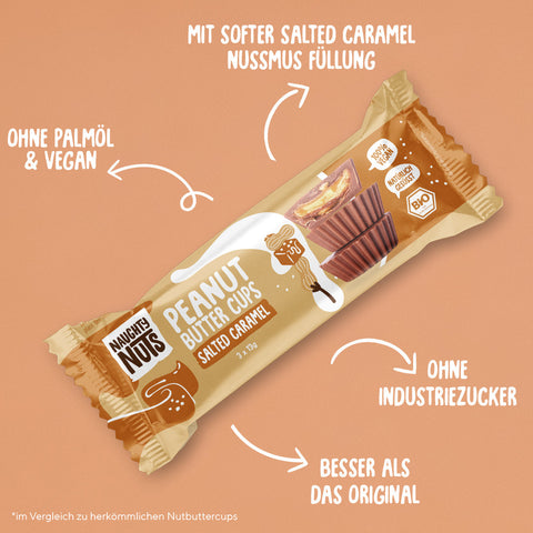 Bomboane BIO cu unt de arahide și caramel sărat