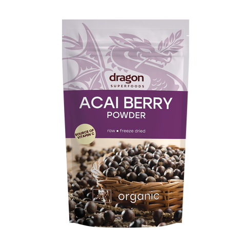 Pulbere BIO de Acai Berry Liofilizată, Dragon Superfoods (75g)