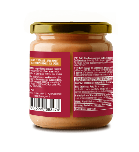 Unt BIO de arahide crunchy – Bett’r