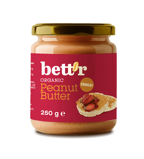 Unt BIO de arahide crunchy – Bett’r