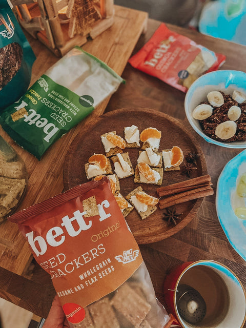 Cutie mixtă cu crackers integrali cu semințe BIO Bett’r