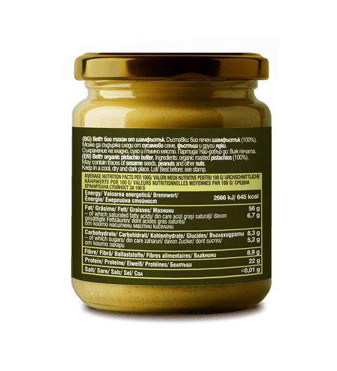 Unt de fistic BIO (Tahini), Bett'r