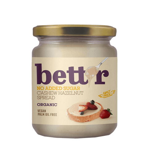 Cremă BIO tartinabilă cu caju și alune Bett’r