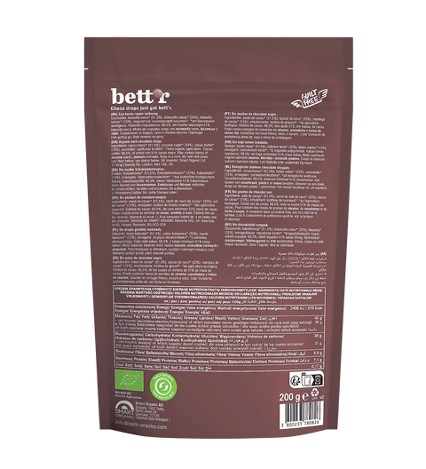 Dropsuri BIO Choco Dark 66% cacao – Bett’r