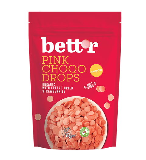 Dropsuri BIO de ciocolată roz – Bett’r Pink Choco Drops