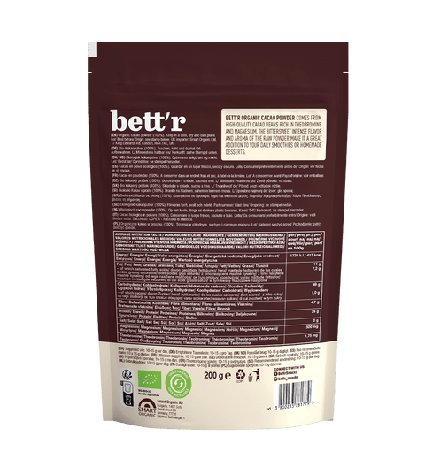 Cacao BIO crudă pudră – Bett’r
