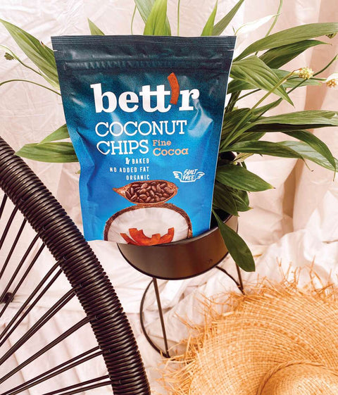 Chips BIO de cocos cu cacao fină