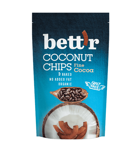 Chips BIO de cocos cu cacao fină