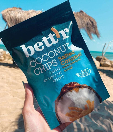 Chips BIO de cocos cu caramel sărat
