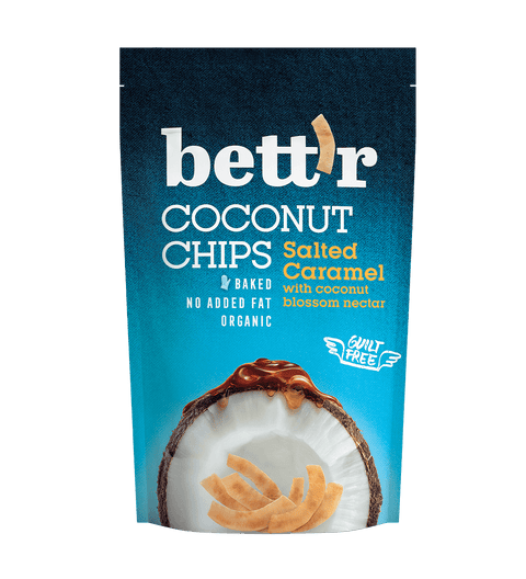 Chips BIO de cocos cu caramel sărat