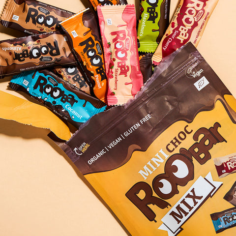 Mix BIO de mini batoane cu ciocolată – 6 arome Roobar