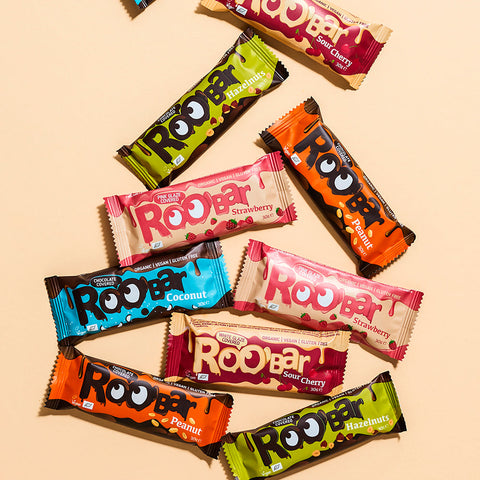 Mix BIO de mini batoane cu ciocolată – 6 arome Roobar