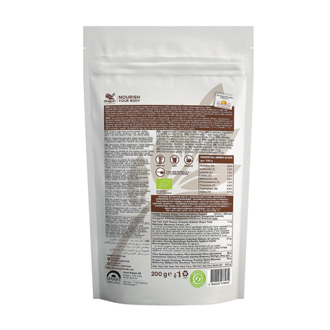 Pudra proteica BIO din chia, 25% proteină, 200 g, Dragon Superfoods