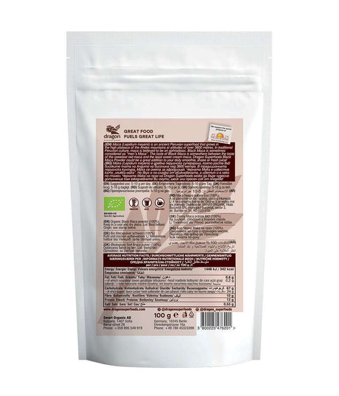 Pudră brută Bio Maca Black