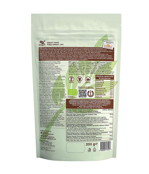 Proteină BIO din mazăre – Dragon Superfoods