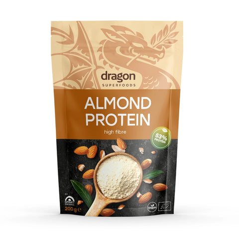 Pudră proteică BIO din migdale, 200 g, Dragon Superfoods