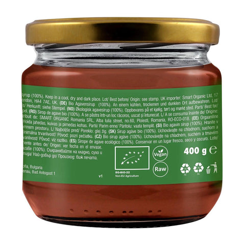 Sirop de agave BIO Raw, 400 g, Dragon Superfoods