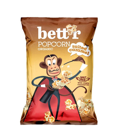 Popcorn BIO cu caramel sărat