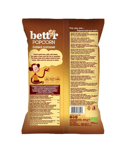 Popcorn BIO cu caramel sărat