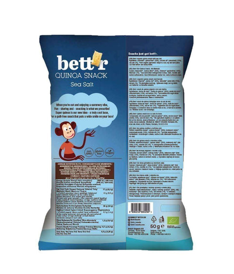 Snack BIO din quinoa cu sare de mare