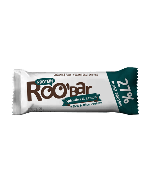 Baton BIO proteic cu spirulină și lămâie