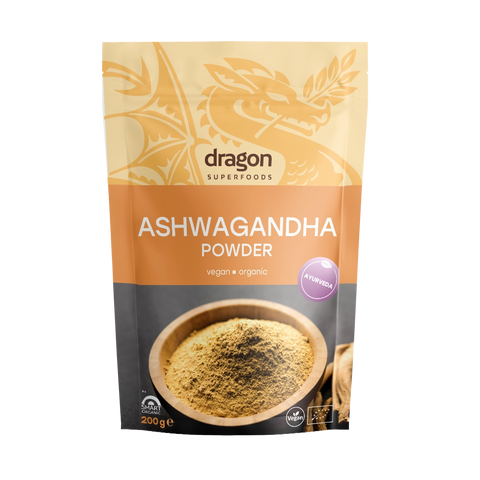 Pudră de ashwagandha BIO, 200 g, Dragon Superfoods