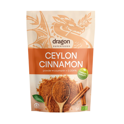 Pudră de scorțișoară Ceylon BIO, 150 g, Dragon Superfoods