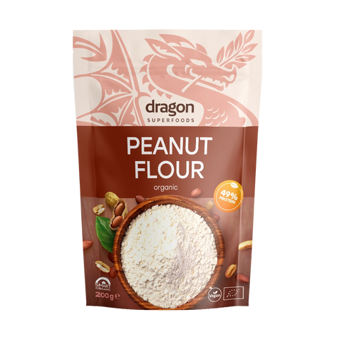 Făină de arahide BIO, 200 g, Dragon Superfoods