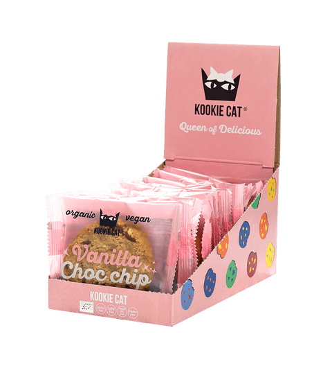 Biscuit BIO cu vanilie și fulgi de ciocolată – Kookie Cat