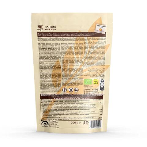 Mix proteic BIO pudră, 200 g, Dragon Superfoods