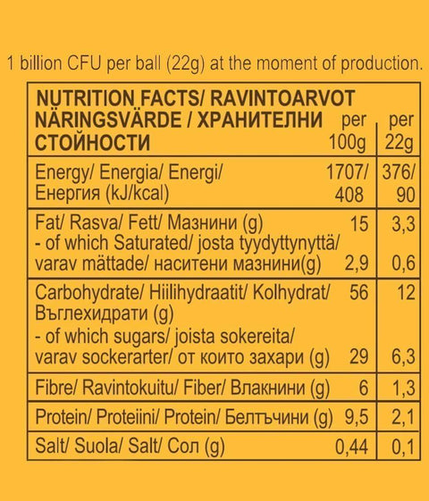 Biluță BIO cu ashwagandha și mango, cu culturi vii