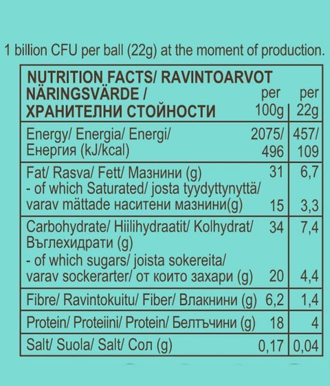 Biluță BIO cu cocos, guarana și culturi vii
