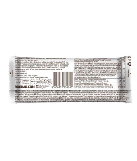 Baton BIO proteic cu chia și spirulină