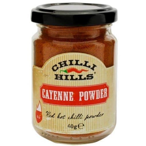 Pudră de ardei iute roșu Cayenne 60g, Chilli Hills