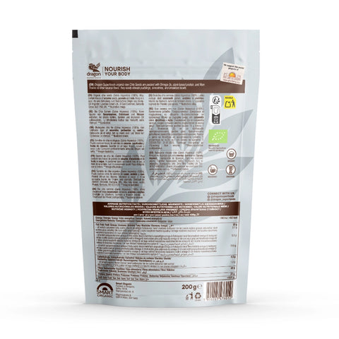 Semințe de chia BIO, 200 g, Dragon Superfoods